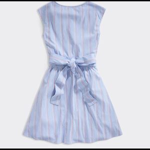 Vineyard Vines Stripe Seersucker Tie Dress